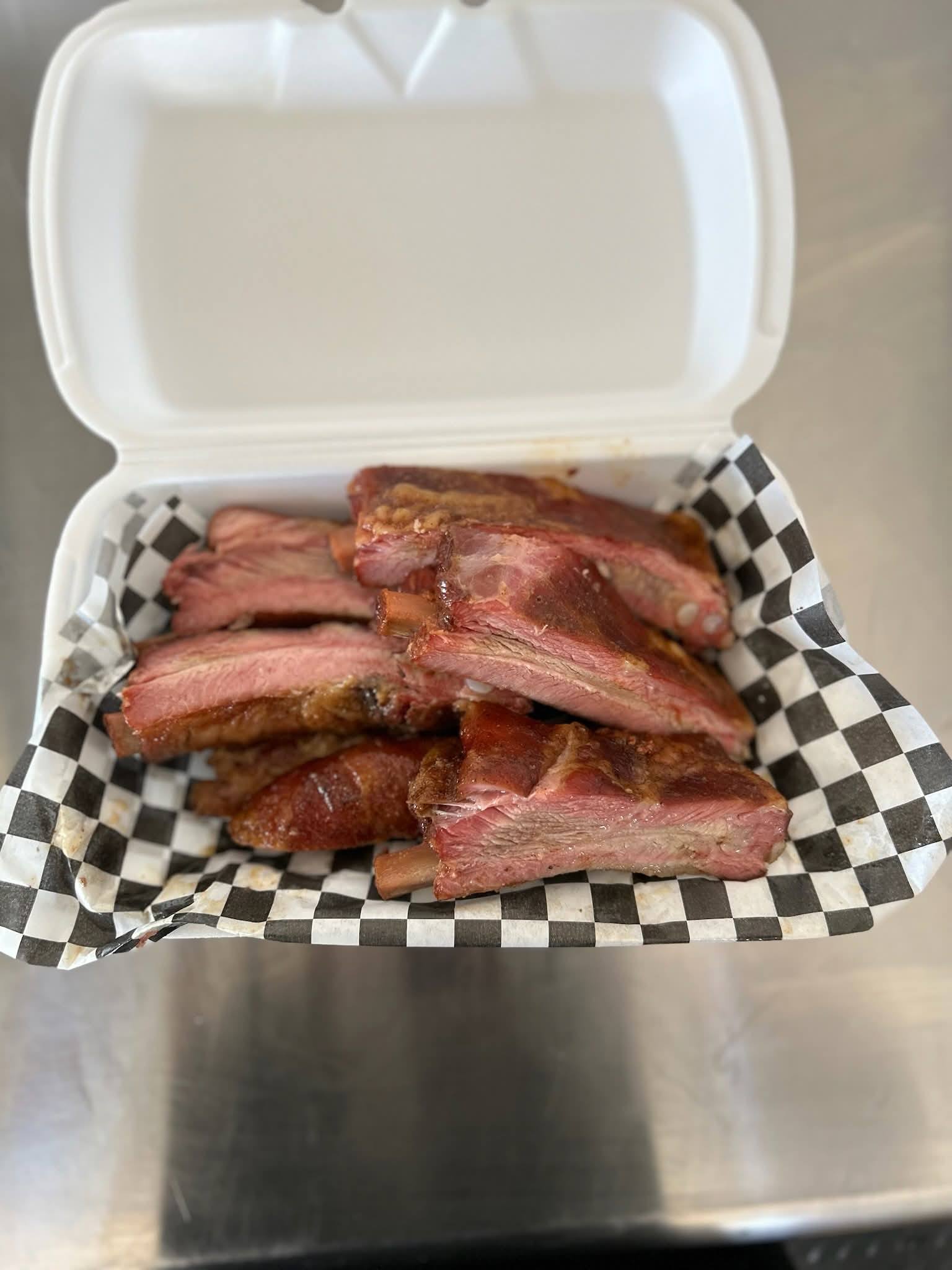 Smoked brisket and ribs box